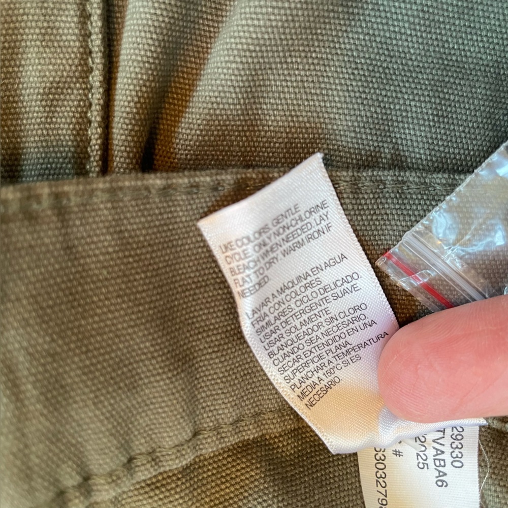 Aeropostale Mid Rise Utility Cargo Pants 100% Cotton Relaxed Fit - Picture 10 of 15